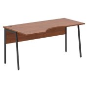 Стол эргономичный IMAGO PLUS СА-1P(L), левый, орех французский/антрацит, 1600х900х755 мм