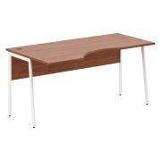 Стол эргономичный IMAGO PLUS СА-1P(L), левый, орех французский/белый, 1600х900х755 мм