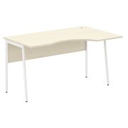 Стол эргономичный IMAGO PLUS СА-2P(R), правый, клен/белый, 1400х900х755 мм