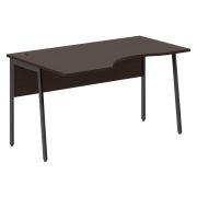 Стол эргономичный IMAGO PLUS СА-2P(L), левый, венге магия/антрацит, 1400х900х755 мм