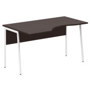 Стол эргономичный IMAGO PLUS СА-2P(L), левый, венге магия/белый, 1400х900х755 мм