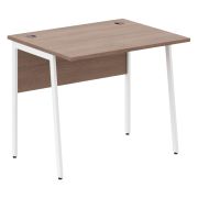 Стол рабочий IMAGO PLUS СП-1P, ясень шимо/белый, 900х720х755 мм