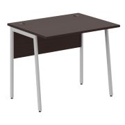 Стол рабочий IMAGO PLUS СП-1P, венге магия/алюминий, 900х720х755 мм