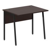 Стол рабочий IMAGO PLUS СП-1P, венге магия/черный, 900х720х755 мм