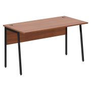 Стол рабочий IMAGO PLUS СП-3P, орех французский/черный, 1400х720х755 мм