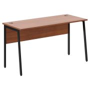 Стол рабочий IMAGO PLUS СП-3.1P, орех французский/черный, 1400х608х755 мм