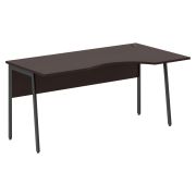 Стол эргономичный IMAGO PLUS СА-1P(R), правый, венге магия/антрацит, 1600х900х755 мм