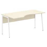 Стол эргономичный IMAGO PLUS СА-1P(L), левый, клен/белый, 1600х900х755 мм