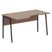 Стол эргономичный IMAGO PLUS СА-2P(L), левый, ясень шимо/антрацит, 1400х900х755 мм