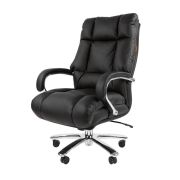 Офисное кресло CHAIRMAN 405, натуральная кожа/экокожа, черный