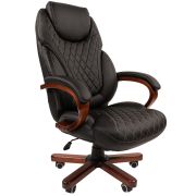 Офисное кресло CHAIRMAN 406, экокожа, черный