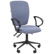 Офисное кресло CHAIRMAN 9801 BLACK, ткань серии Т, голубой