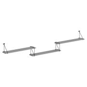 Полка с полкодержателями SH3-ROD/BAR, Серый