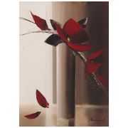 Картина Bouquet Rouge, 50х70 см, рама жемчуг с серебром