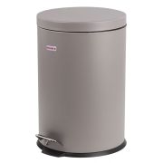Ведро-контейнер для мусора с педалью ЛАЙМА, 20 л/ серый матовый