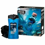 Подарочный набор AXE «COOL OCEAN»: гель для душа и шампунь 2 в 1 (250 мл) + мочалка для тела