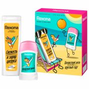 Подарочный набор REXONA: антиперспирант-карандаш «Цитрусовый фреш» 40 мл + Гель для душа «Свежесть и заряд цитруса» 200 мл