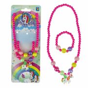 Украшения для девочек «Unicorn Bijou. ЕДИНОРОГ» НАБОР, бусы и браслет, 1TOY, Т19137