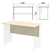 Столешница, царга стола письменного «Канц» 1200х600х750 мм, цвет дуб молочный, СК22.15.1