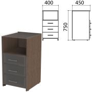 Каркас тумбы приставной «Канц» 400х450х750 мм, цвет венге, ТК31.16.1