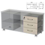 Ящики тумбы-креденции «Приоритет», КОМПЛЕКТ 3 шт., кронберг, К-927, К-927 кронберг