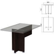 Каркас стола приставного «Приоритет» (800х1200х750 мм), венге, К-918, К-918 венге