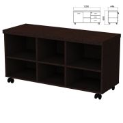 Тумба-креденция (каркас БЕЗ ФАСАДОВ) «Приоритет» (1200х446х600 мм), венге, К-924, К-924 венге