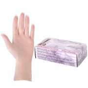 Перчатки виниловые смотровые 50 пар (100 штук), размер 8-9, L (большой), прозрачные, SFM, Германия