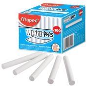 Мел белый MAPED (Франция) «White'Peps», АНТИПЫЛЬ, НАБОР 100 шт., круглый, 935020