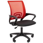 Офисное кресло CHAIRMAN 696 LT N, ткань/сетка, красный