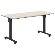 Стол для переговоров IMAGO MOBILE LITE CST 1565, клен/черный, 1550х650х750 мм