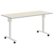 Стол для переговоров IMAGO MOBILE LITE CST 1565, клен/белый, 1550х650х750 мм