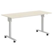 Стол для переговоров IMAGO MOBILE LITE CST 1565, клен/металлик/серый, 1550х650х750 мм