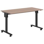 Стол для переговоров IMAGO MOBILE LITE CST 1365, ясень шимо/черный, 1350х650х750 мм