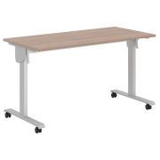Стол для переговоров IMAGO MOBILE LITE CST 1365, ясень шимо/серый, 1350х650х750 мм