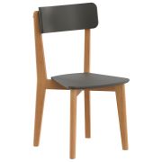 Комплект эргономичных стульев SKYLAND LYKKE CR-2, антрацит/бук 45х46.5х90 см