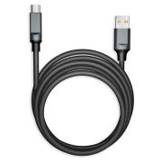 Кабель BOLD USB – Type-C 1 м, 3 А, SMARTBUY, для быстрой зарядки и передачи данных, толстый, черный, 18102, 3112BOLD-BLACK
