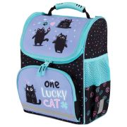 Ранец ПИФАГОР BASIC, 1 отделение, 3 кармана, эргономичная спинка, «Funny cats», 35х28х18 см, 273135