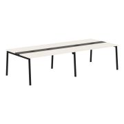 Стол для переговоров EDIS L ELCT 3114, ясень траун/черный, 3132х1346х750 мм