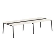 Стол для переговоров EDIS L ELCT 3114, ясень траун/мокко, 3132х1346х750 мм