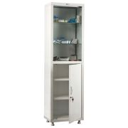 Шкаф медицинский 1-створчатый HILFE «МД 1 1650/SG» 1755х500х320 мм, стекло, белый, S26199201509