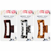 Краб для волос 8,5 см, глянцевый, АССОРТИ, MONTE VITA (МОНТЕ ВИТА), 457003