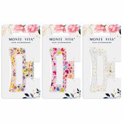 Краб для волос 8,5 см, прозрачный с рисунком, АССОРТИ, MONTE VITA (МОНТЕ ВИТА), 457005