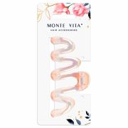 Краб для волос 10,5 см, перламутровый, розовый, MONTE VITA (МОНТЕ ВИТА), 457014