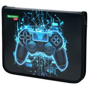 Папка для тетрадей BRAUBERG KIDS А5, 1 отделение, пластик, молния вокруг, «Digital gamepad», 273326