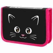 Пенал ПИФАГОР, 1 отделение, ламинированный картон, 19х11 см, «Dark kitten», 273467