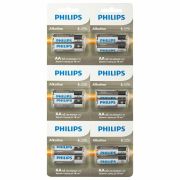 Батарейки алкалиновые КОМПЛЕКТ 2 шт. (отрывной блок) PHILIPS Entry, АА (LR6, 24А), блистер, Б0064636