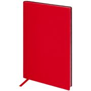 Блокнот А5 138x213 мм, BRAUBERG «Personal», под кожу, 80 листов, клетка, красный, 116609