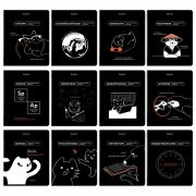 Тетради предметные, КОМПЛЕКТ 12 ПРЕДМЕТОВ, 48 л., TWIN лак, BRAUBERG «МЕМЫ», 405172