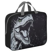 Папка на молнии с ручками BRAUBERG А4, 1 отделение, полиэстер, 80 мм, «Scary dino», 273308